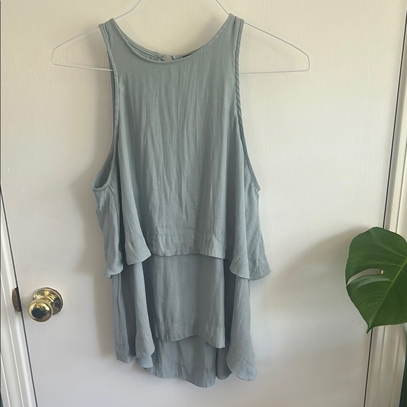 Free People Layered Sleeveless Top in Light Blue - Picture 1 of 5
